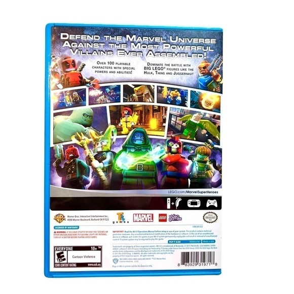 Lego Marvel Super Heroes Warner Bros Adventure Multiplayer Video Game Wii U - Picture 5 of 9